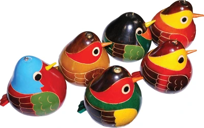 Jafsons Gourd Birdie Ornament Assorted