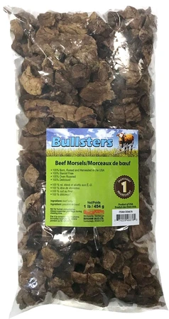 Bullster's Beef Morsels Dog Treat 1lb