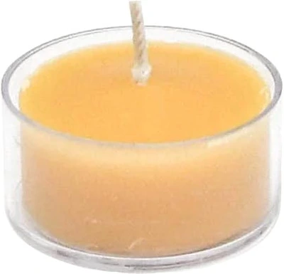 Honey Candles Natural Beeswax Tealight - Clear Cup