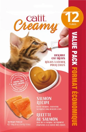 Catit Creamy Lickable Salmon 12pk