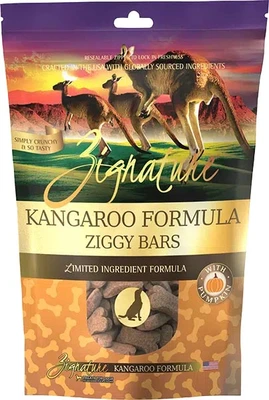 Zignature Kangaroo Ziggy Bar Dog Treat 12oz