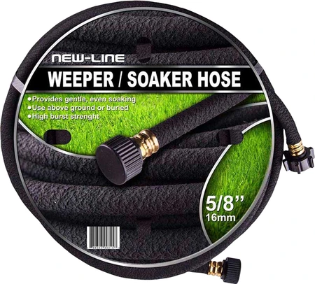 New-Line Weeper/Soaker Hose 5/8" x 50' Black