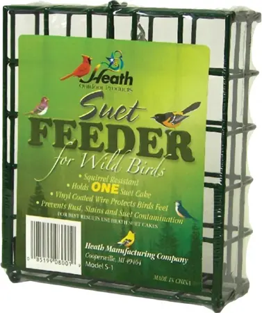 Heath Single Suet Cage Feeder