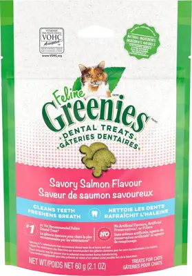 Greenies Feline Savory Salmon Dental Treat 2.1oz