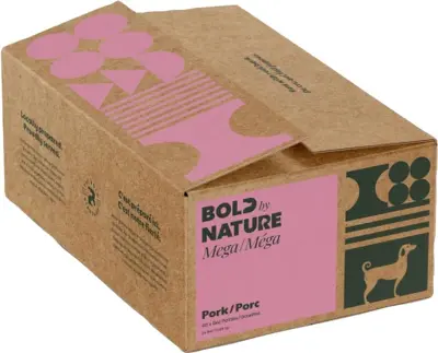 Bold By Nature Mega Pork Patties Dog Food 24 lb