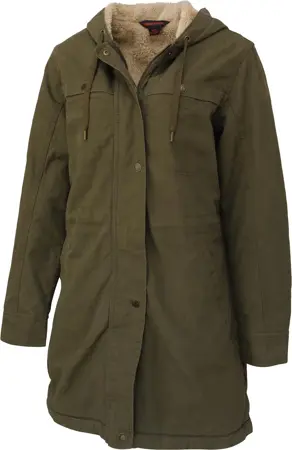 Tough Duck Womens Sherpa Lined Duck Jacket Olive 2X-Large