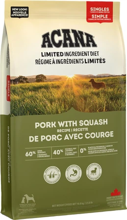 Acana Singles Pork With Squash Recipe Dog Food 10.2kg