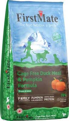 FirstMate Duck Meal & Pumpkin Formula Dog Food 25lb