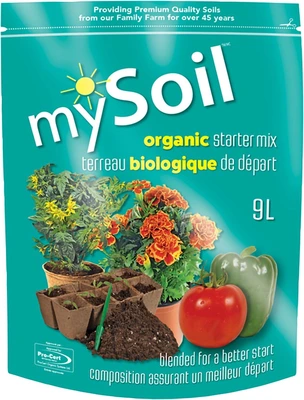 MySoil Pro-Cert Organic Starter Mix 9L