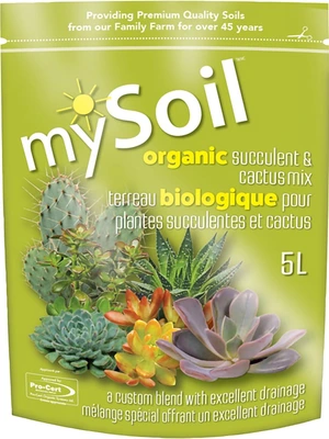 MySoil Pro-Cert Organic Succulent & Cactus Mix 5L