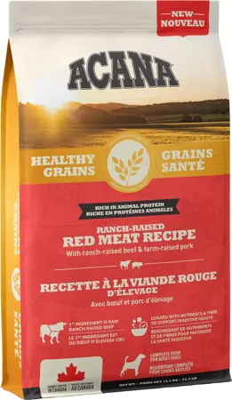 Acana Healthy Grains Red Meat Recipe Dog Food 10.2kg