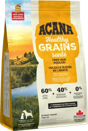 Acana Healthy Grains Free-Run Poultry Recipe Dog Food 1.8kg