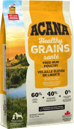 Acana Healthy Grains Free-Run Poultry Recipe Dog Food 10.2kg