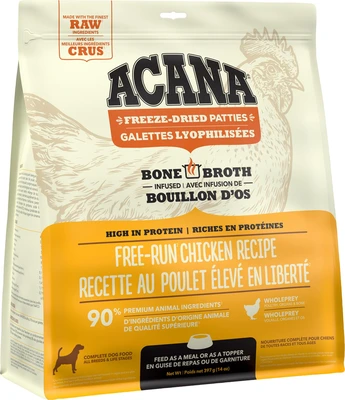 Acana Freeze Dried Free-Run Chicken Recipe Patties 397g