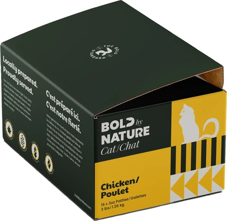 Bold By Nature Chicken Patties Cat Food 3 lb