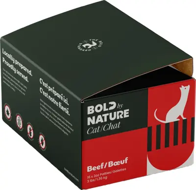 Bold By Nature Beef Patties Cat Food 3 lb