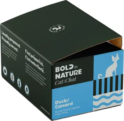 Bold By Nature Duck Patties Cat Food 3 lb