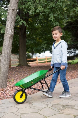 John Deere Steel Wheelbarrow Toy