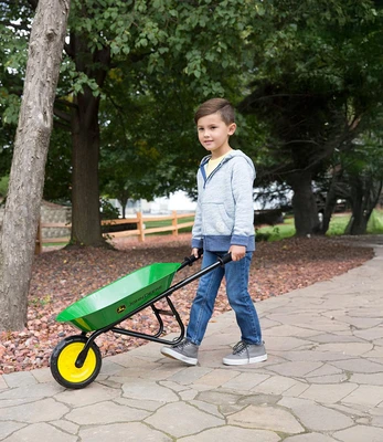 John Deere Steel Wheelbarrow Toy