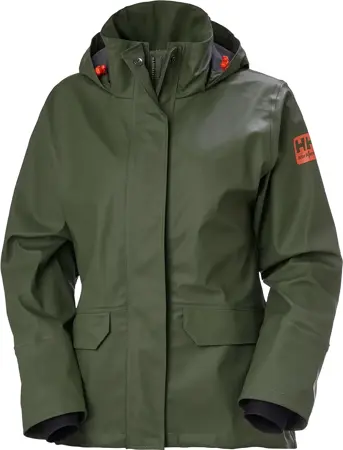 Helly Hansen Womens Gale Rain Jacket Army Green Small