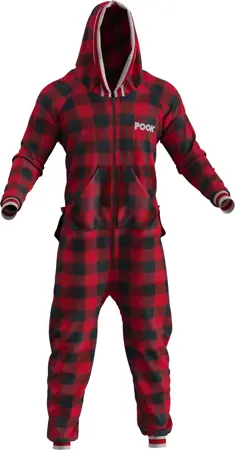 Pook Onesie Adult Medium Red