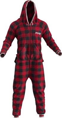 Pook Adult Onsie Red Large