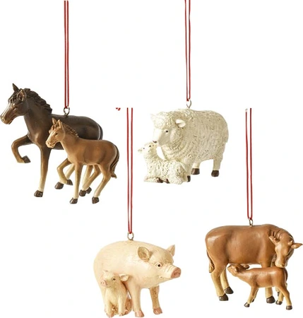 Ganz Baby Farm Animal Ornaments