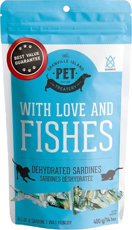 Granville Island With Love And Fishes Sardine Dog Treats 400g