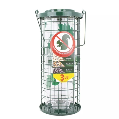 Perky Pet Squirrel-Be-Gone Squirrel Stumper Feeder Green 48oz