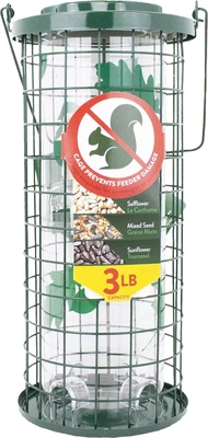 Perky Pet Squirrel-Be-Gone Squirrel Stumper Feeder Green 48oz