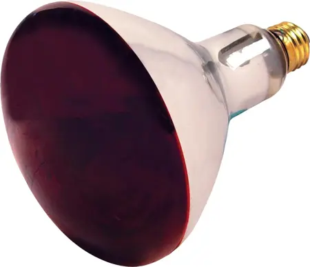 Satco Heat Lamp Incandescent Bulb BR40 250W Red