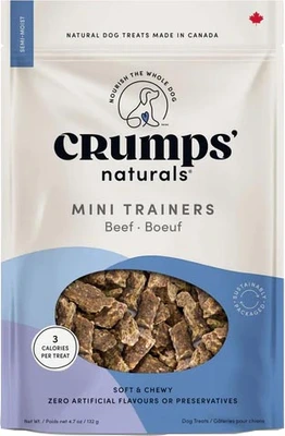 Crumps' Naturals Mini Trainers Beef Dog Treat 132g