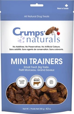 Crumps' Naturals Mini Trainers Beef Dog Treat 132g