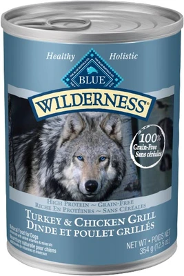 Blue Wilderness Turkey & Chicken Grill Dog Food 354g