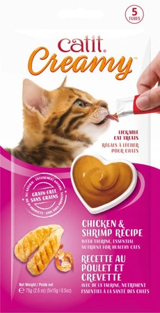 Catit Creamy Lickable Chicken & Shrimp 5pk