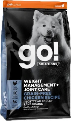 Go! Weight Management+Joint Care Grain Free Chicken Dog Food 22lb