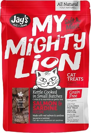 Jay's My Mighty Lion Salmon Cat Treat 75g