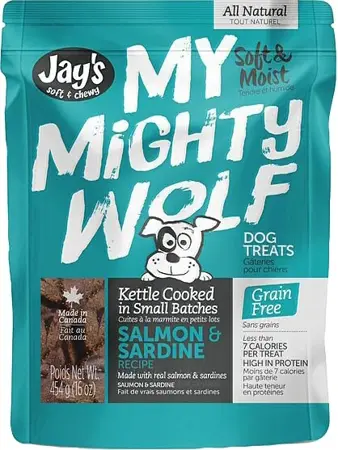 Jay's My Mighty Wolf Salmon & Sardine Dog Treat 454g