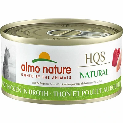 Almo HQS Tuna & Chicken In Broth Cat Food 70g