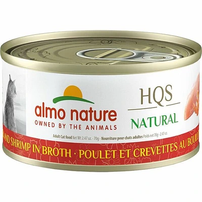 Almo HQS Chicken & Shrimp In Broth Cat Food 70g