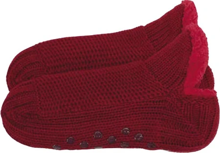 Snoozies Women's What A Gem Sherpa Sock Red