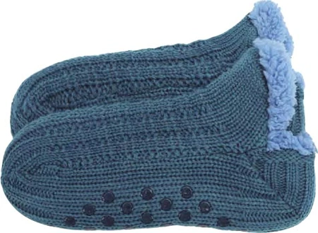 Snoozies Women's What A Gem Sherpa Sock Turquoise