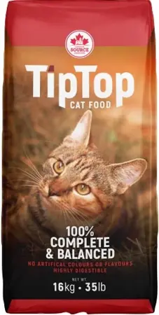 TipTop Complete & Balanced Cat Food 35lb