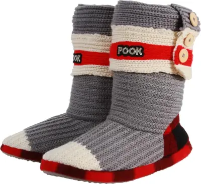 Pook Puggs Lumberjack Slippers Medium