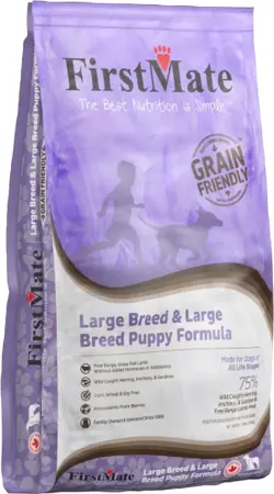 FirstMate Grain Friendly Large Breed Adult & Puppy Dog Food 25lb