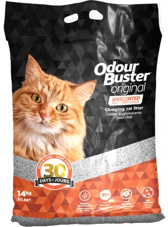 Odour Buster Original Unscented Clumping Cat Litter 14kg