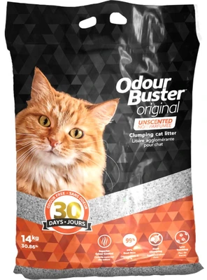 Odour Buster Original Unscented Clumping Cat Litter 14kg