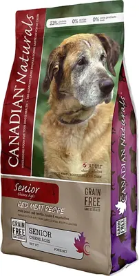 Canadian Naturals Grain Free Red Meat Senior Dog Food 24lb