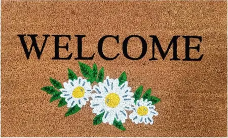 Koppers Home Welcome Daisy Door Mat