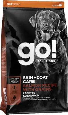 Go! Skin+Coat Care Large Breed Adult Salmon With Grains Dog Food 25lb